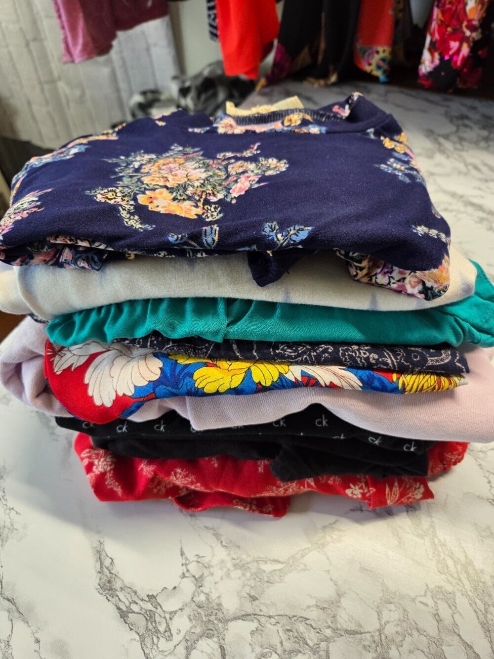 Women's Bundle of 9 Tops Bottom Casual Summer Fall Bundle #6